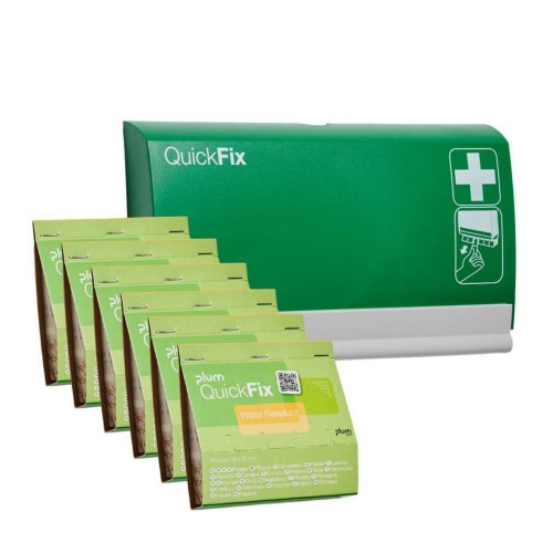 Zestaw PLUM QuickFix – dozownik na plastry + 6 wkładów QuickFix wodoodpornych (6 × 45 plastrów)