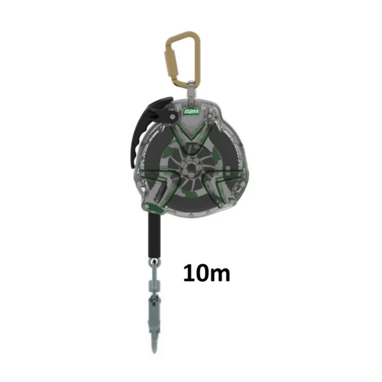 Urządzenie samohamowne MSA 63210‑00AEU – V‑TEC 10 m, taśma poliestrowa