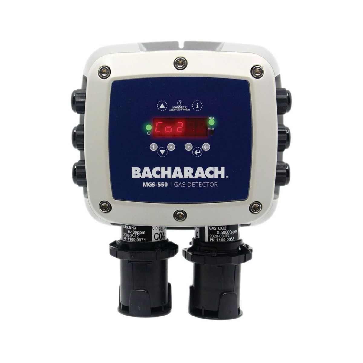 MGS‑550 H6600‑8041 – detektor R32, 0–1 000 ppm – sensor półprzewodnikowy + zintegrowany dodatkowy sensor, Modbus, IP66