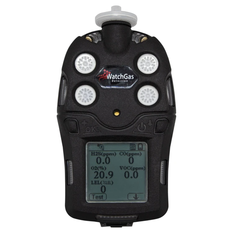 WatchGas POLI MPA1‑41A60Q‑0T0L0 – Przenośny detektor wielogazowy z pompką, wyposażony w sensory ETO oraz EX/OX/CO/H2S