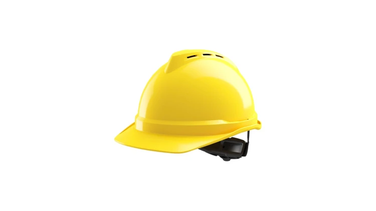 VGARD 500 MSA wentylowany więźba Push Key żółty