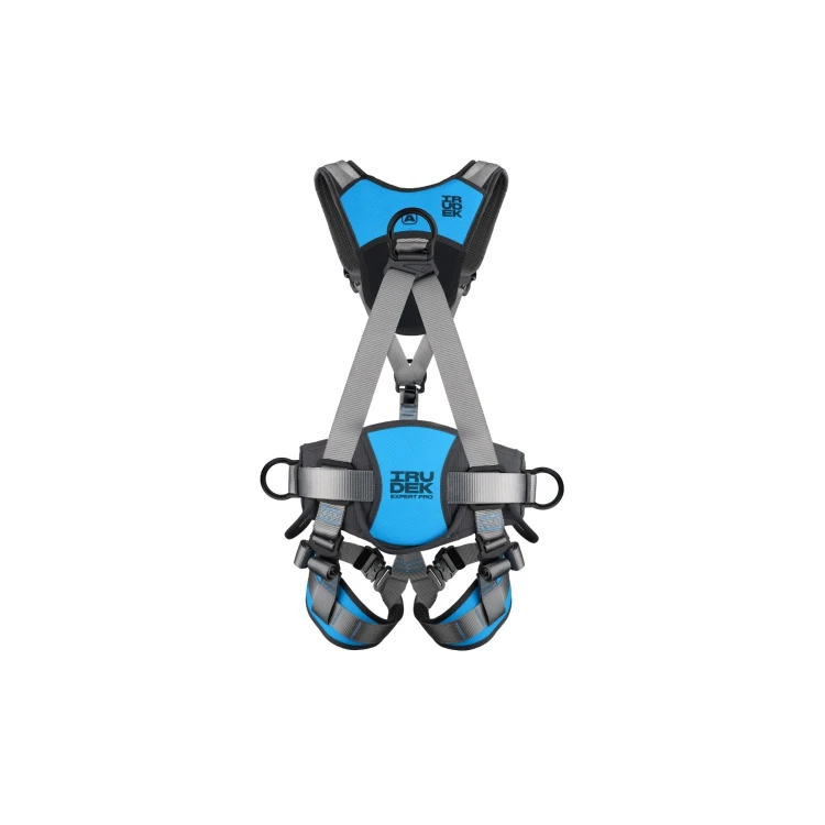 Irudek Expert 3 Pro – Szelki bezpieczeństwa EN 361/EN 358/EN 813 z D‑ring, pasem 3D EXO i klamrami K‑EASY do pracy na wysokości (L‑XXL)