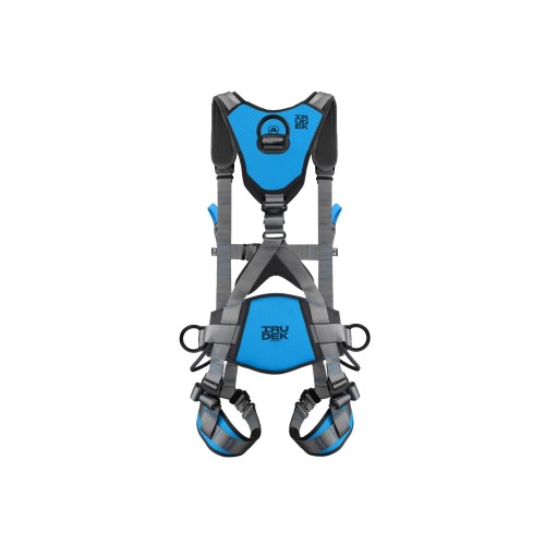 Irudek Expert 5 Pro – Szelki bezpieczeństwa EN 361/EN 358/EN 813 z podwójnym D‑ring A/2, pasem 3D EXO, klamrami K‑EASY i ventralnym punktem do prac linowych (S‑M)