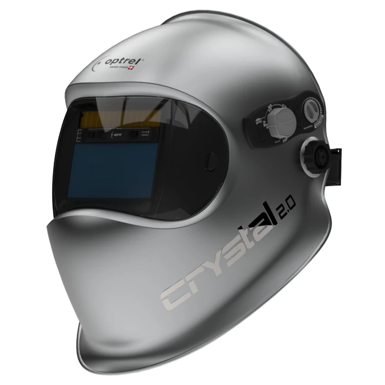 Crystal 2.0 Silver - Automatyczna przyłbica spawalnicza ze zmiennym zaciemnieniem 2.0 / 4–12, technologią CLT (Crystal Lens Technology) i funkcją Autopilot