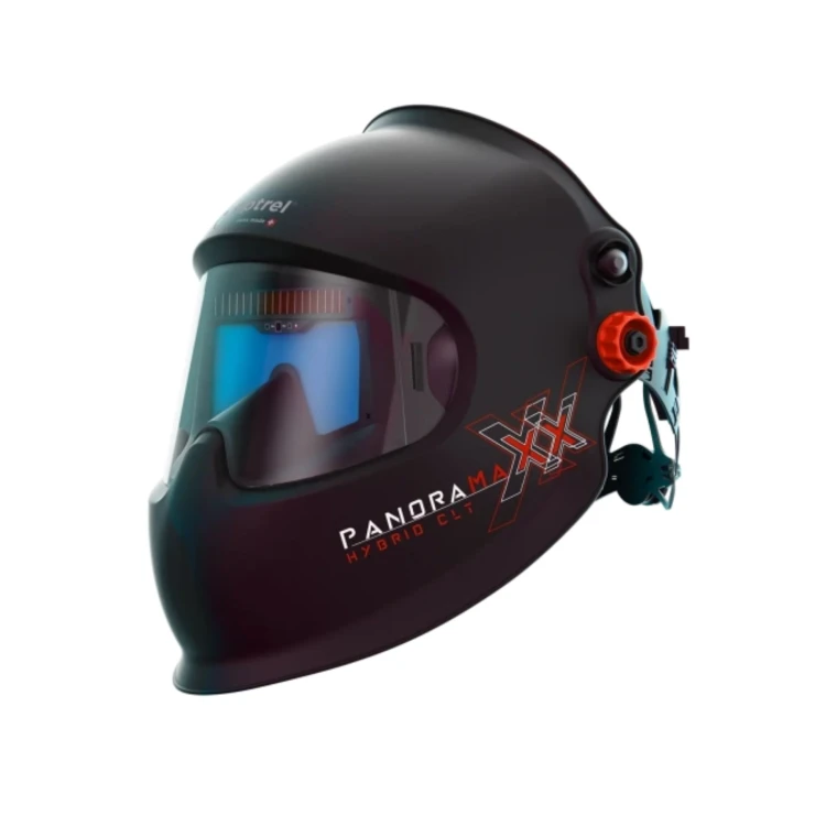 Panoramaxx Hybrid CLT - Przyłbica laserowa/spawalnicza z technologią Crystal Lens i panoramicznym, kolorowym widokiem. Zaciemnienie ShadeTronic®