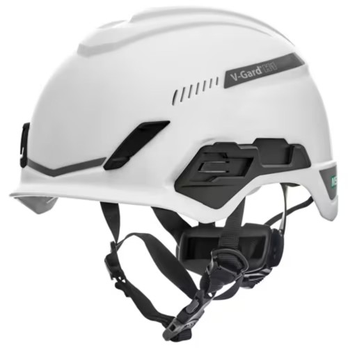 V‑Gard® H1 Trivent (wentylowany) – hełm do pracy na wysokości, EN 12492, Fas‑Trac III Pivot (biały)