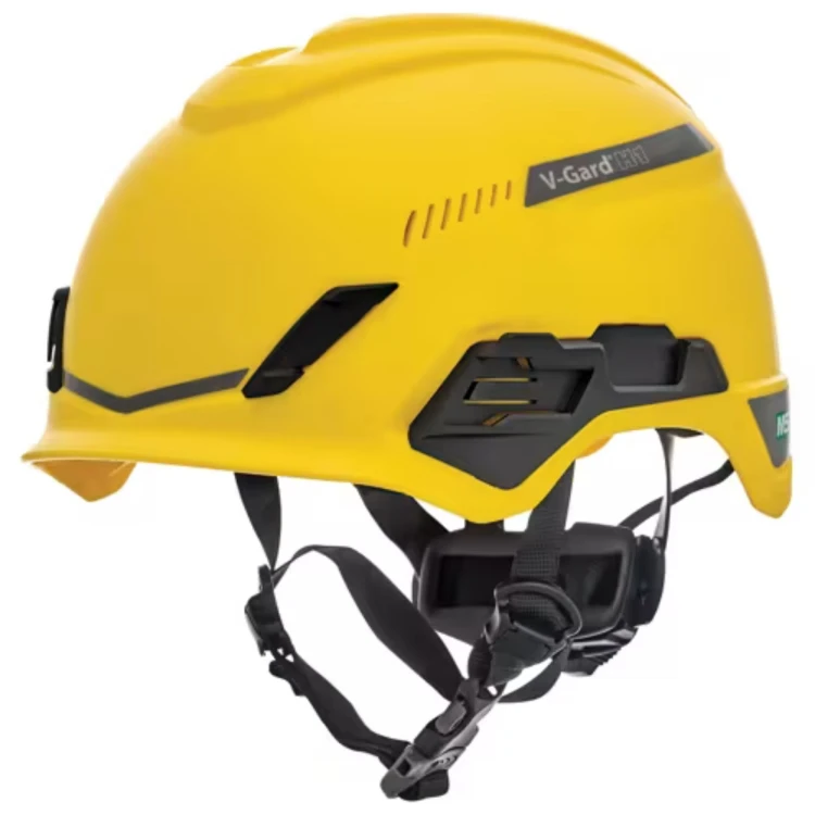 V‑Gard® H1 BiVent (wentylowany) – hełm ochronny EN 397, Fas‑Trac III Pivot (żółty)