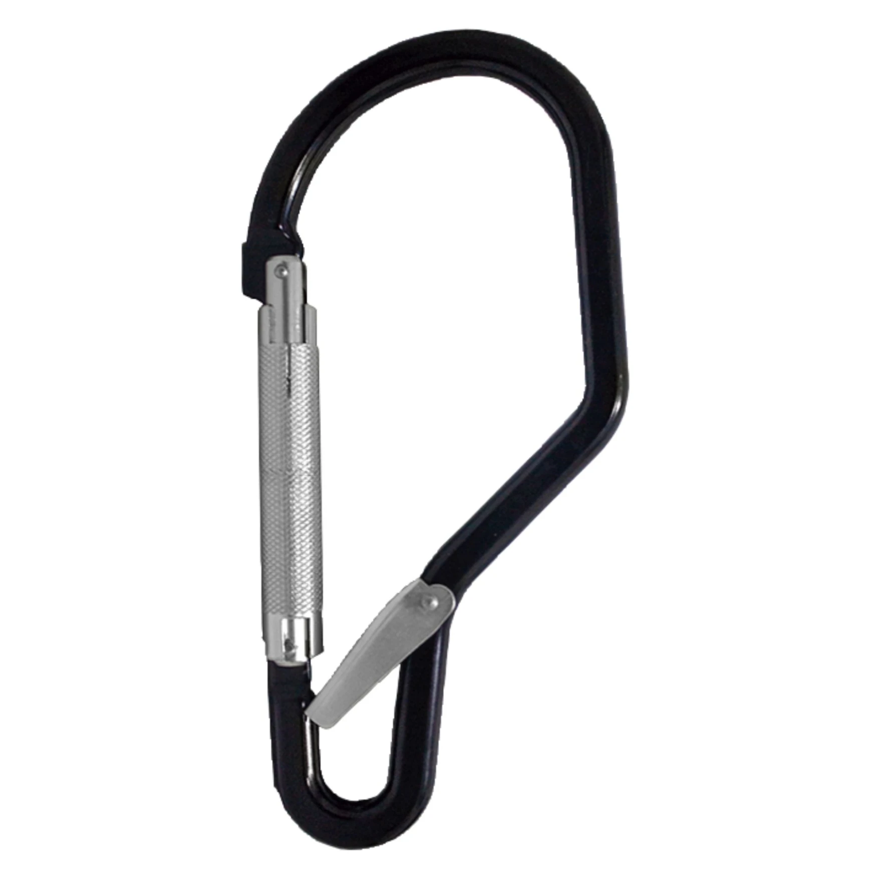 Aluminiowy hak asekuracyjny SILVERLIGHT 974 OPEN – lekki łącznik z zamknięciem gwintowanym Screw‑Lock i zabezpieczeniem Captiva, EN 362, otwarcie 60 mm