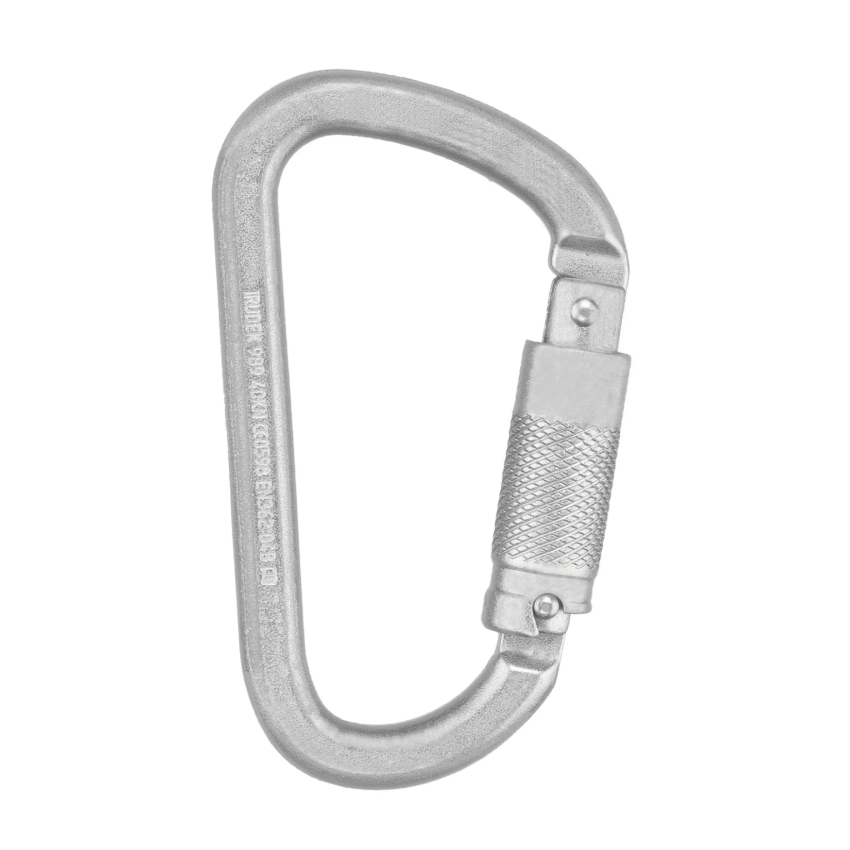 Stalowy karabińczyk asekuracyjny STEELSAFE 989 – asymetryczny łącznik z automatycznym zamknięciem Tri‑Lock, EN 362, otwarcie 22 mm