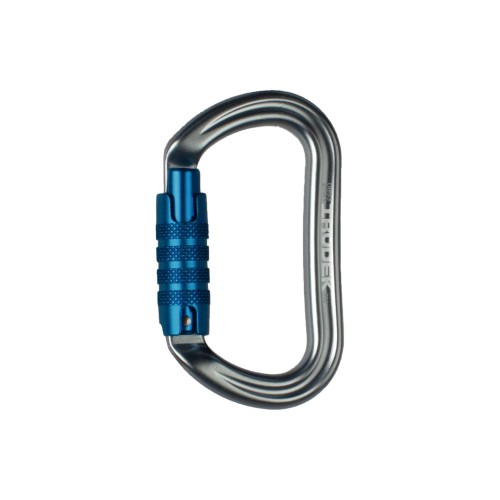 Aluminiowy karabińczyk asekuracyjny SILVERLIGHT 936 – lekki asymetryczny łącznik z automatycznym zamknięciem Tri‑Lock i systemem Key‑Lock, EN 362, otwarcie 14 mm