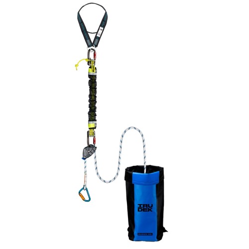 Zestaw ratowniczo‑ewakuacyjny RK1 RESCUE KIT – komplet do ewakuacji po upadku, lina 60 m, EN 12841‑C / EN 795, nośność 140 kg
