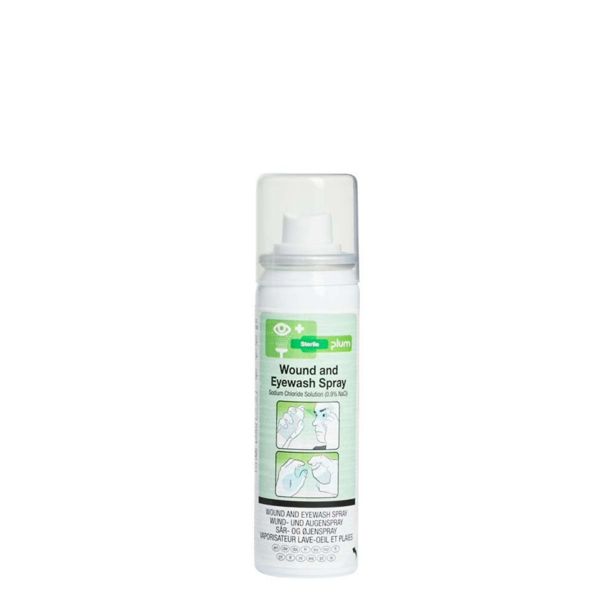 PLUM Wound and Eyewash Spray 50 ml – sterylny spray do płukania oczu i ran