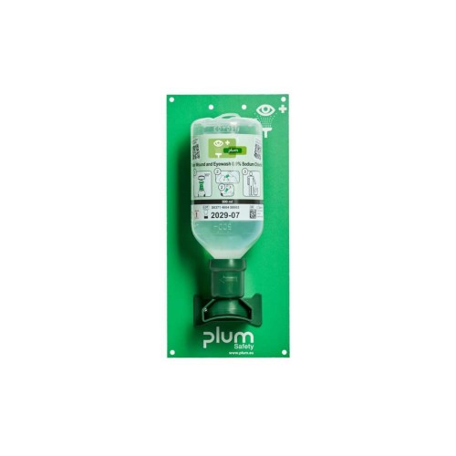 Otwarta stacja do przemywania oczu PLUM Eyewash 0,9% 500 ml z oczomyjką