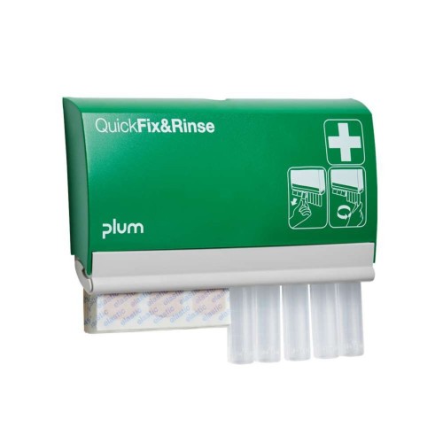 PLUM QuickFix&Rinse – dozownik plastrów z ampułkami do płukania oczu