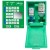 Zamykana stacja do przemywania oczu PLUM Eyewash – pH Neutral 200 ml + 0,9% 500 ml z oczomyjką