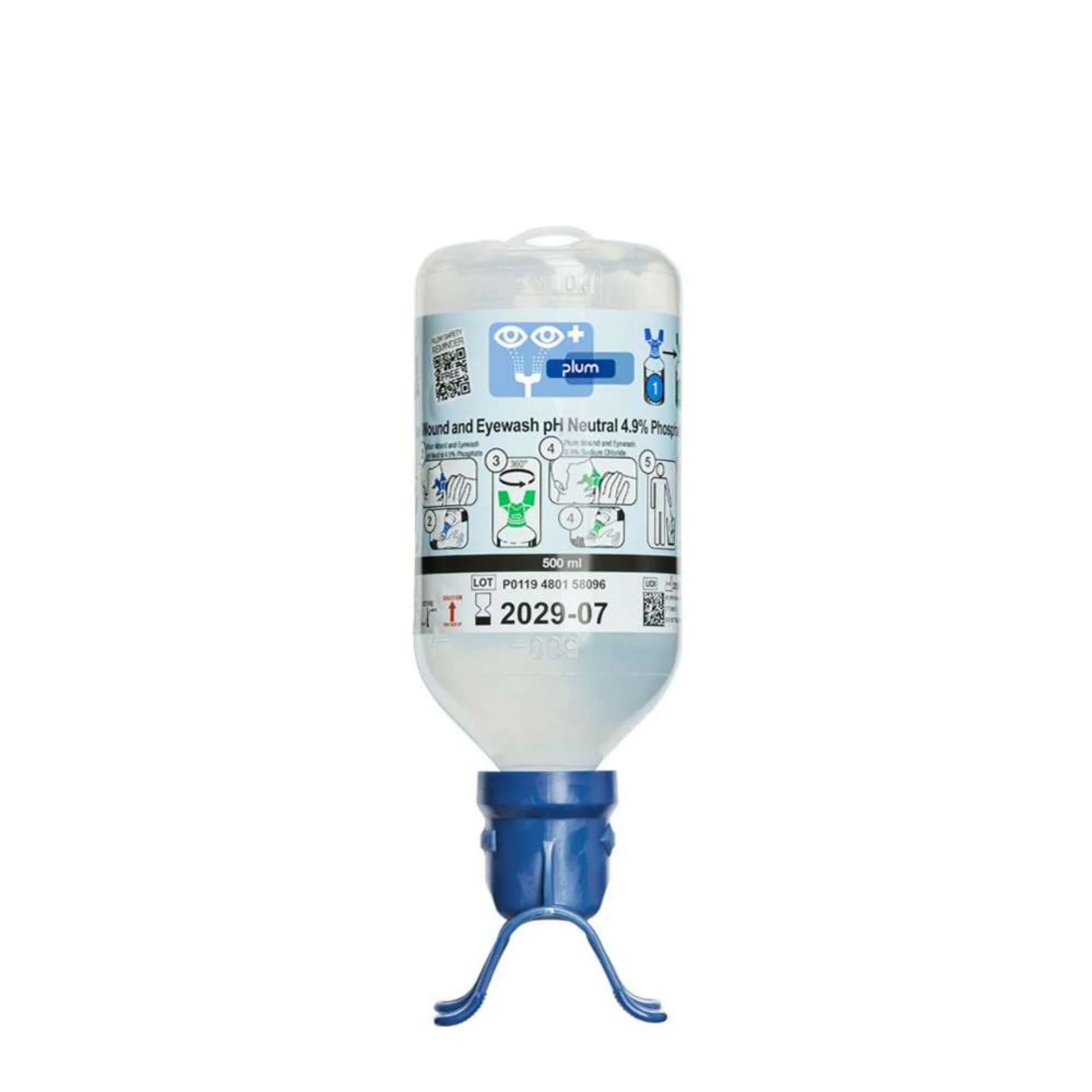 Płyn do przemywania oczu PLUM pH Neutral 4,9% DUO 500 ml z oczomyjką