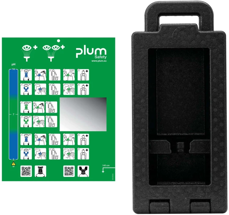 Zamykana stacja do przemywania oczu PLUM iBox 1 – pusta (bez wkładów)