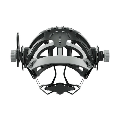 Optrel IsoFit® nagłowie (czarne pokrętła) – maksymalna ergonomia z wymienną wyściółką, odpowiednie do wszystkich hełmów serii panoramaxx, sphere, liteflip oraz Y z systemem Position Locker