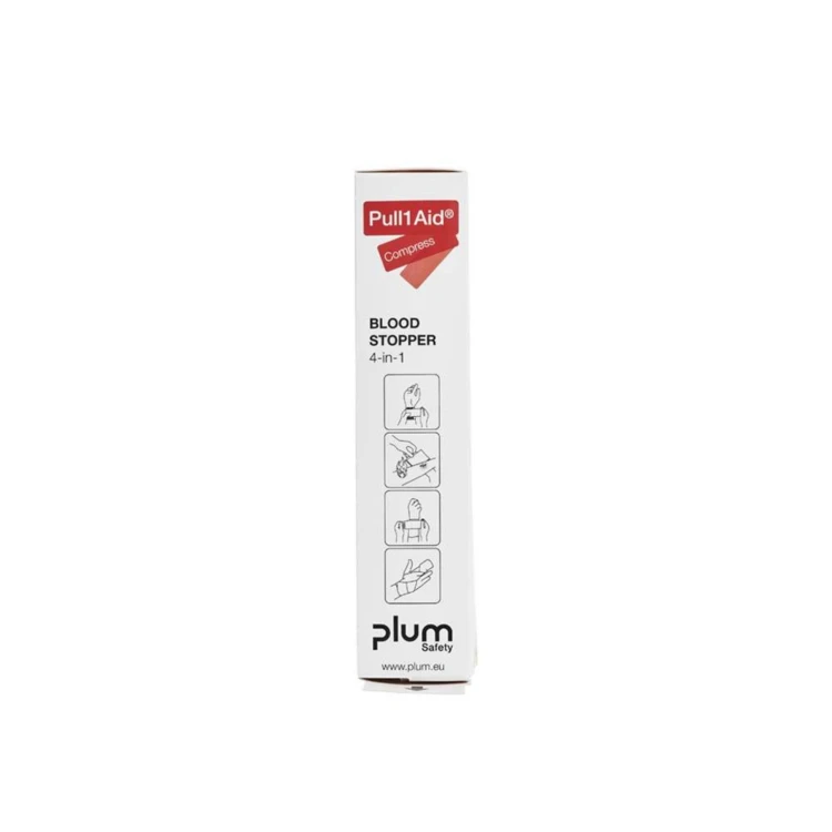 Opatrunek jałowy PLUM Blood Stopper 4‑in‑1 – wkład do stacji Pull1Aid