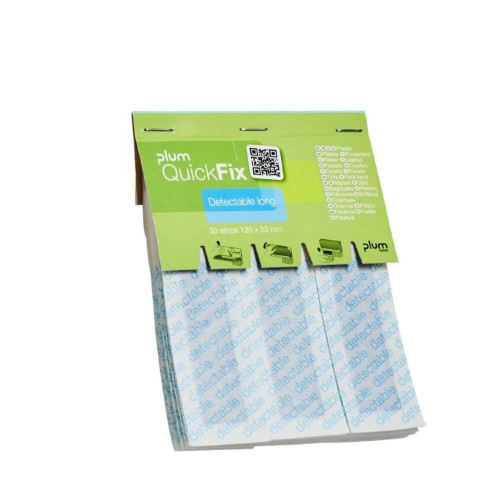 Plastry PLUM QuickFix Detectable Long – wkład do dozownika, 30 szt.