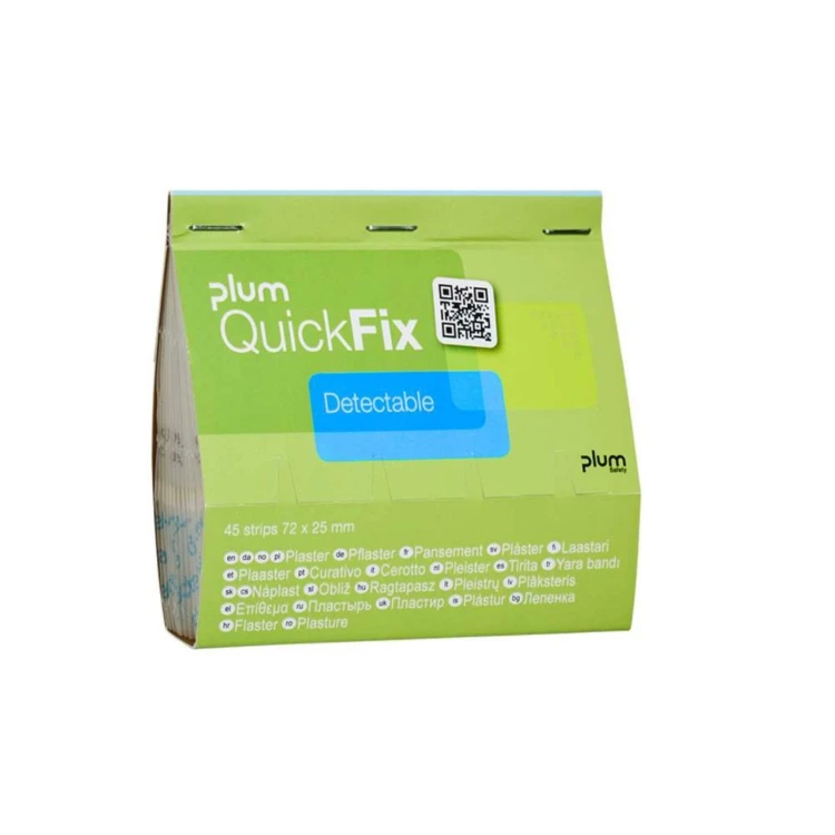 Plastry PLUM QuickFix Detectable – wkład do dozownika, 45 szt.