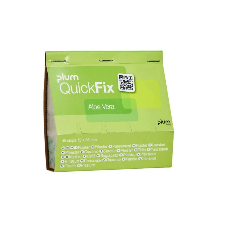 Plastry PLUM QuickFix Aloe Vera – wkład do dozownika, 45 szt.
