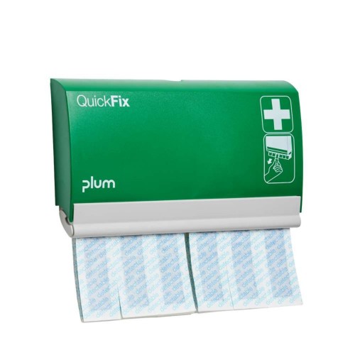 Dozownik na plastry PLUM QuickFix – 2 × 30 plastrów Detectable Long (wykrywalne)