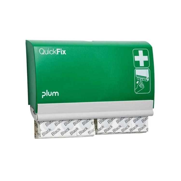 Dozownik na plastry PLUM QuickFix – 2 × 45 plastrów Black