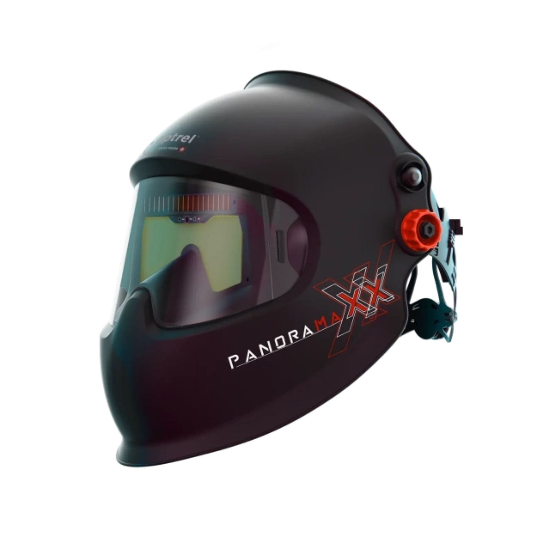 Panoramaxx L – Pasywny hełm laserowy z kolorowym filtrem ochronnym przed laserem, poziom ochrony 2, wyposażony w uprząż IsoFit®