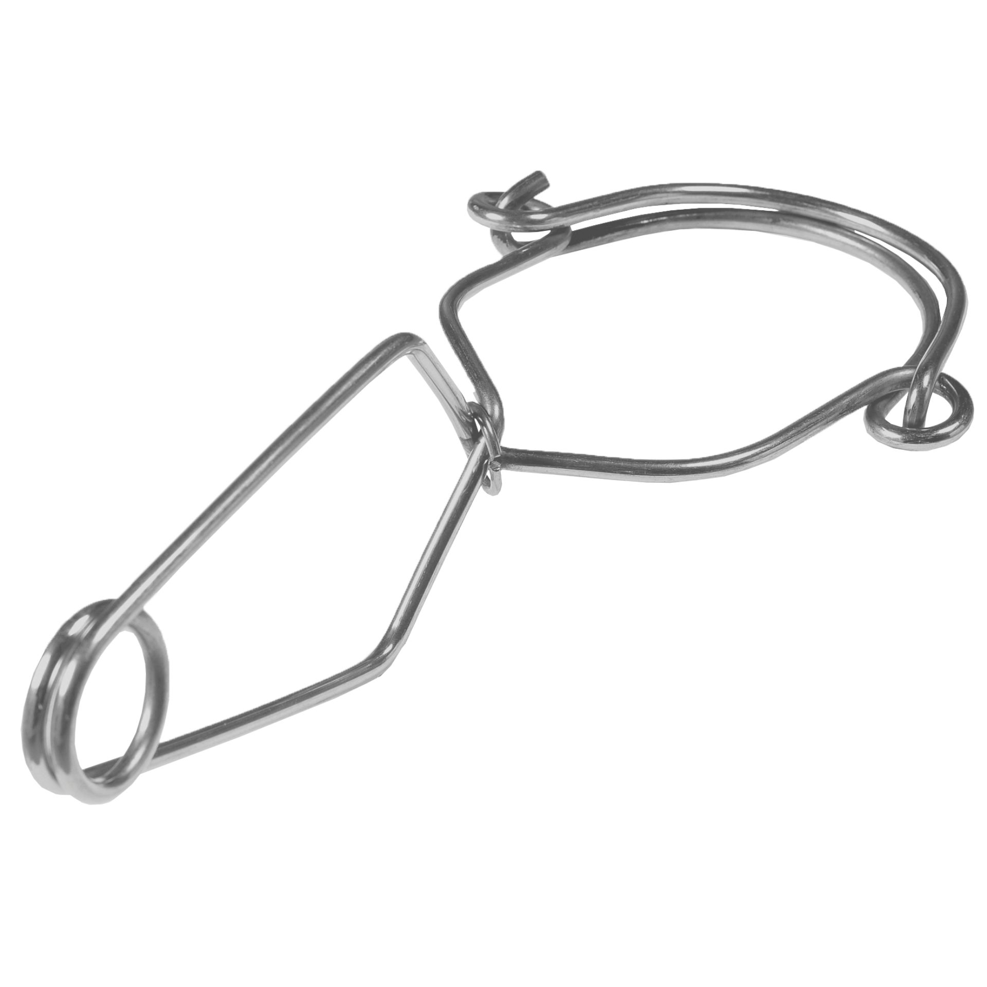 Stalowy chwytak PINZA STEELSAFE L – łącznik asekuracyjny EN 362, otwarcie 140 mm