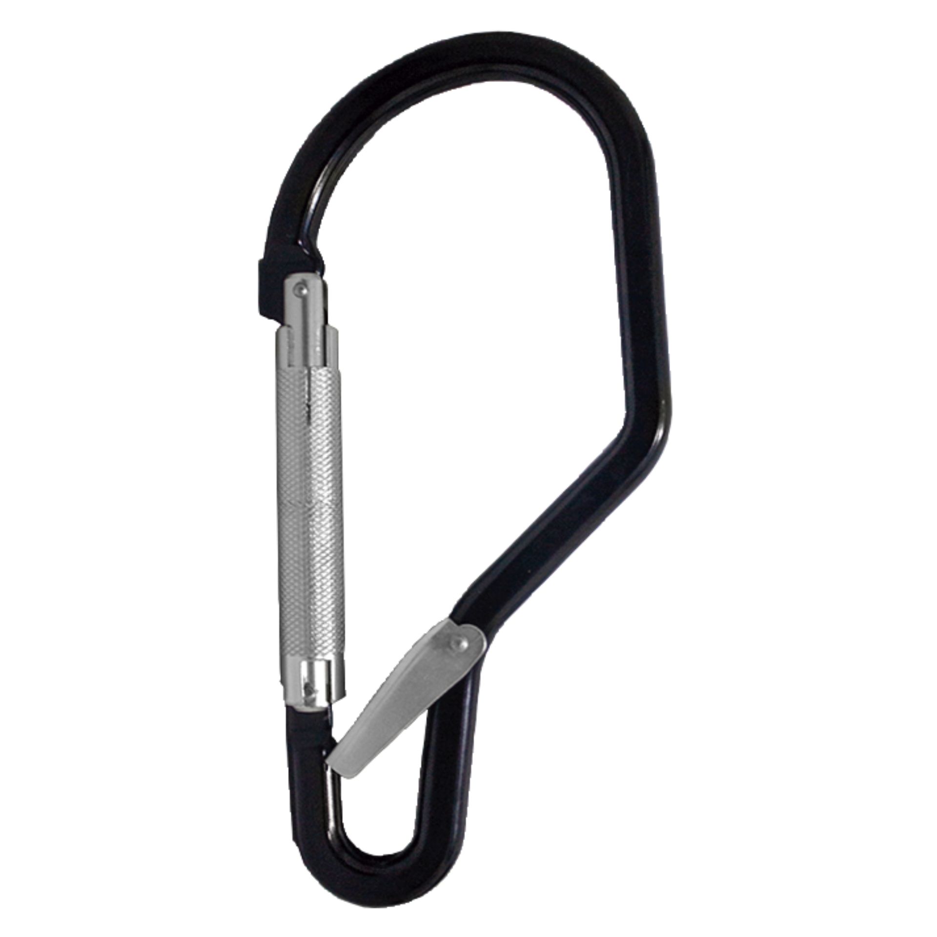 Aluminiowy hak asekuracyjny SILVERLIGHT 974 OPEN – lekki łącznik z zamknięciem gwintowanym Screw‑Lock i zabezpieczeniem Captiva, EN 362, otwarcie 60 mm