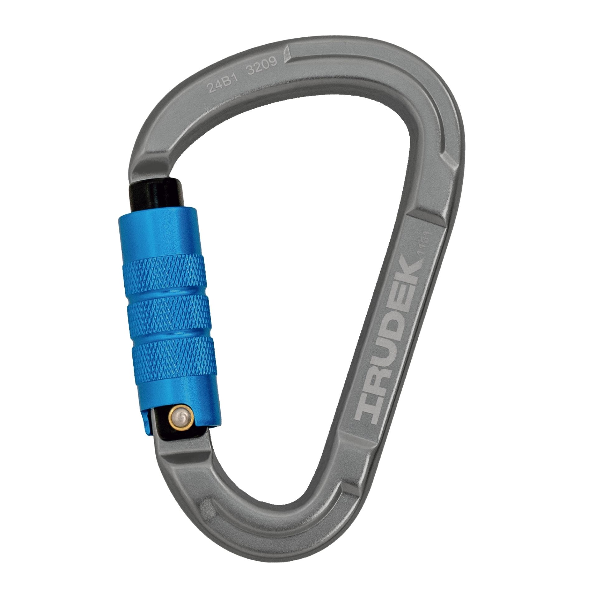 Aluminiowy karabińczyk asekuracyjny SILVERLIGHT 1131 – lekki asymetryczny łącznik z automatycznym zamknięciem Twist‑Lock, EN 362, otwarcie 21 mm