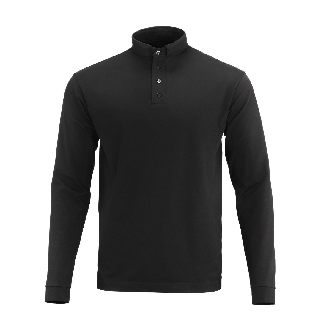Koszulka Polo długie rękawy (czarna) / POLO PREMIUM 