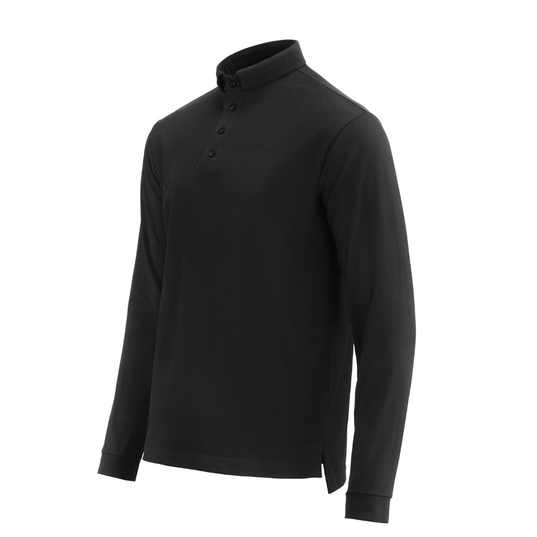 Koszulka Polo długie rękawy (czarna) / POLO PREMIUM 