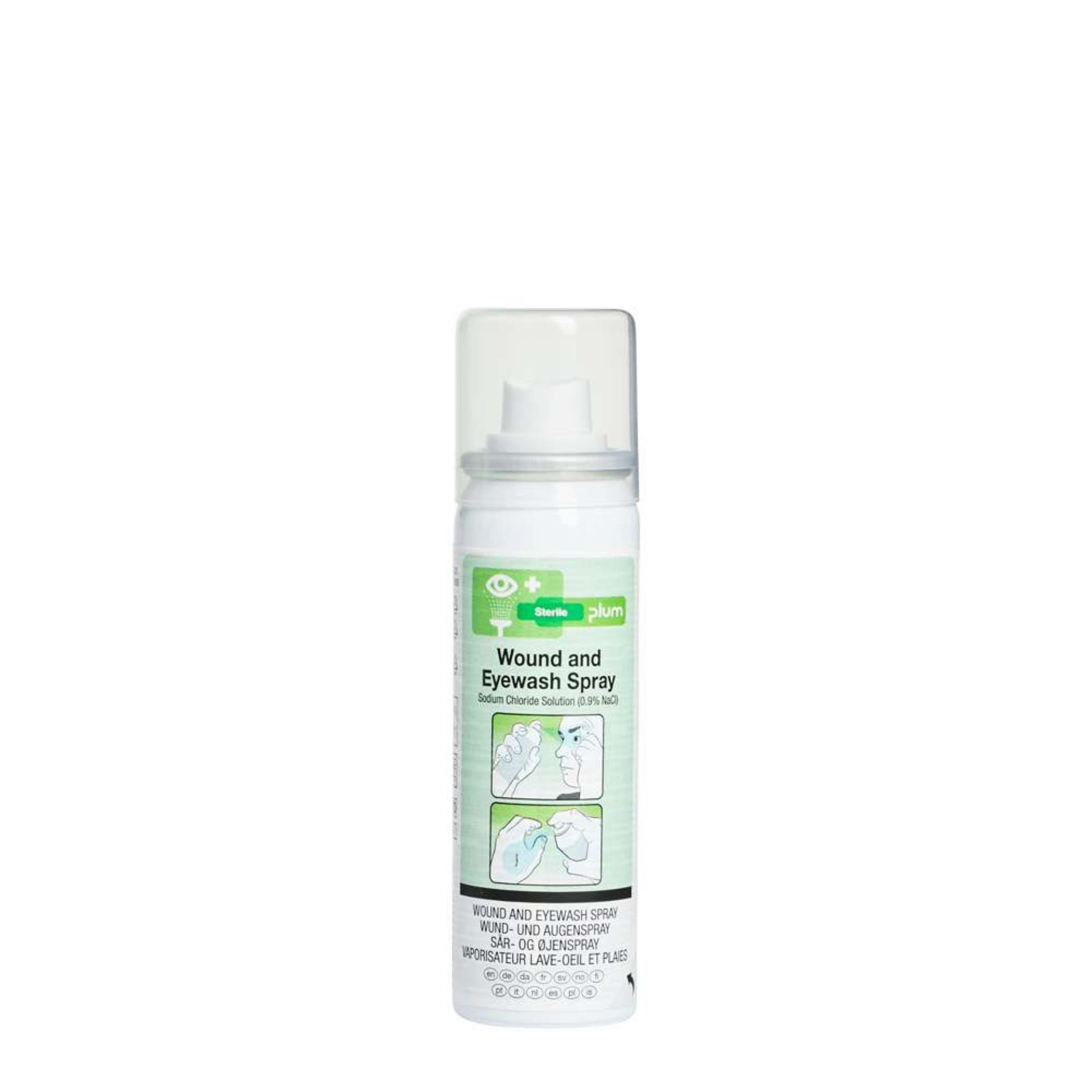 PLUM Wound and Eyewash Spray 50 ml – sterylny spray do płukania oczu i ran