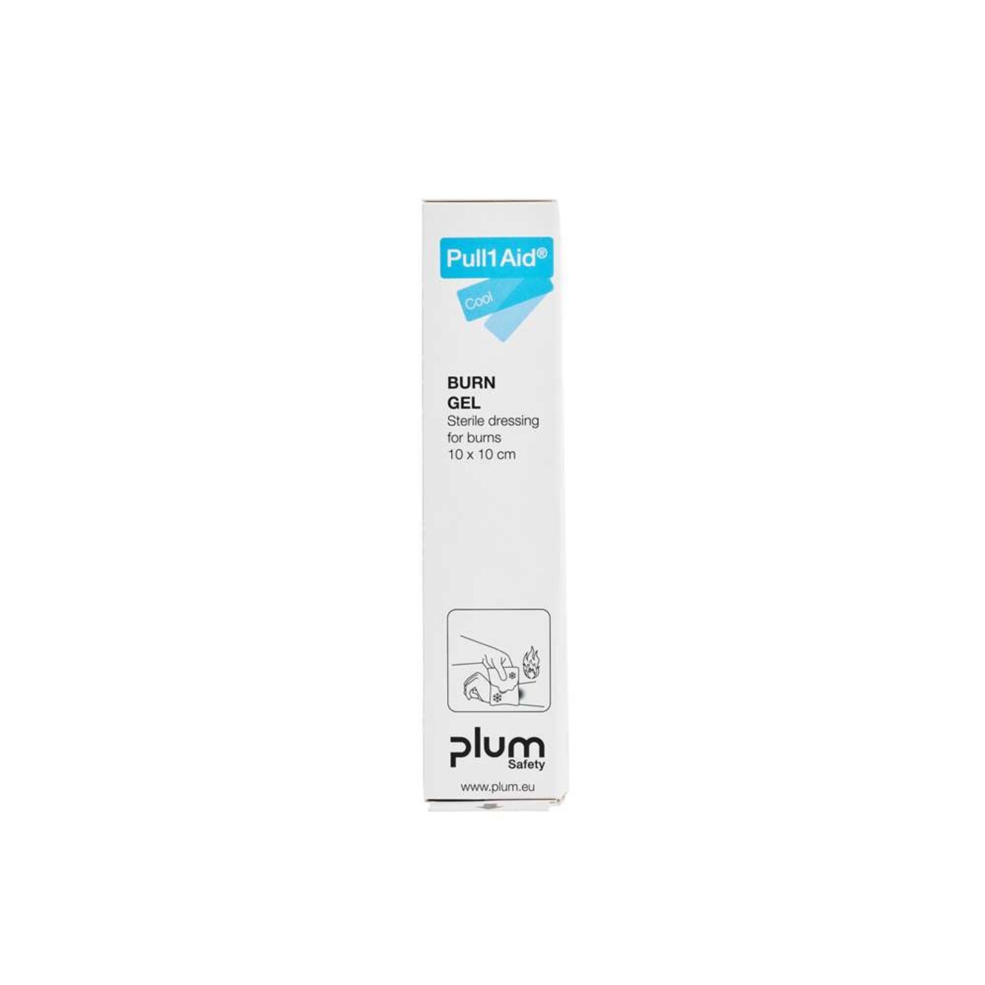 Opatrunek żelowy na oparzenia PLUM BurnGel – sterylny wkład do systemu Pull1Aid