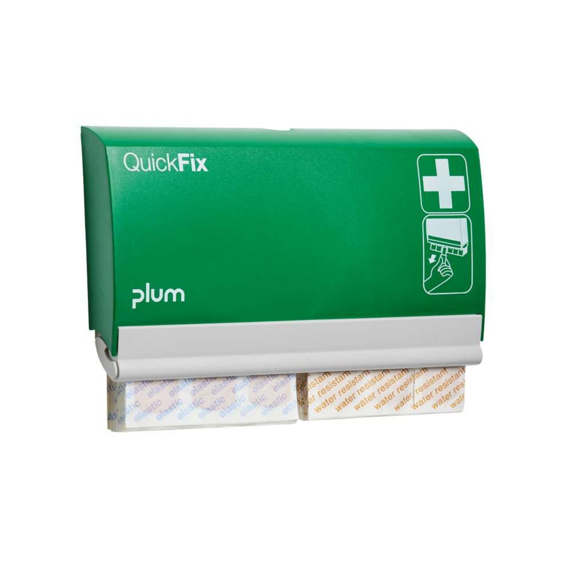 Dozownik na plastry PLUM QuickFix – 45 plastrów wodoodpornych + 45 elastycznych