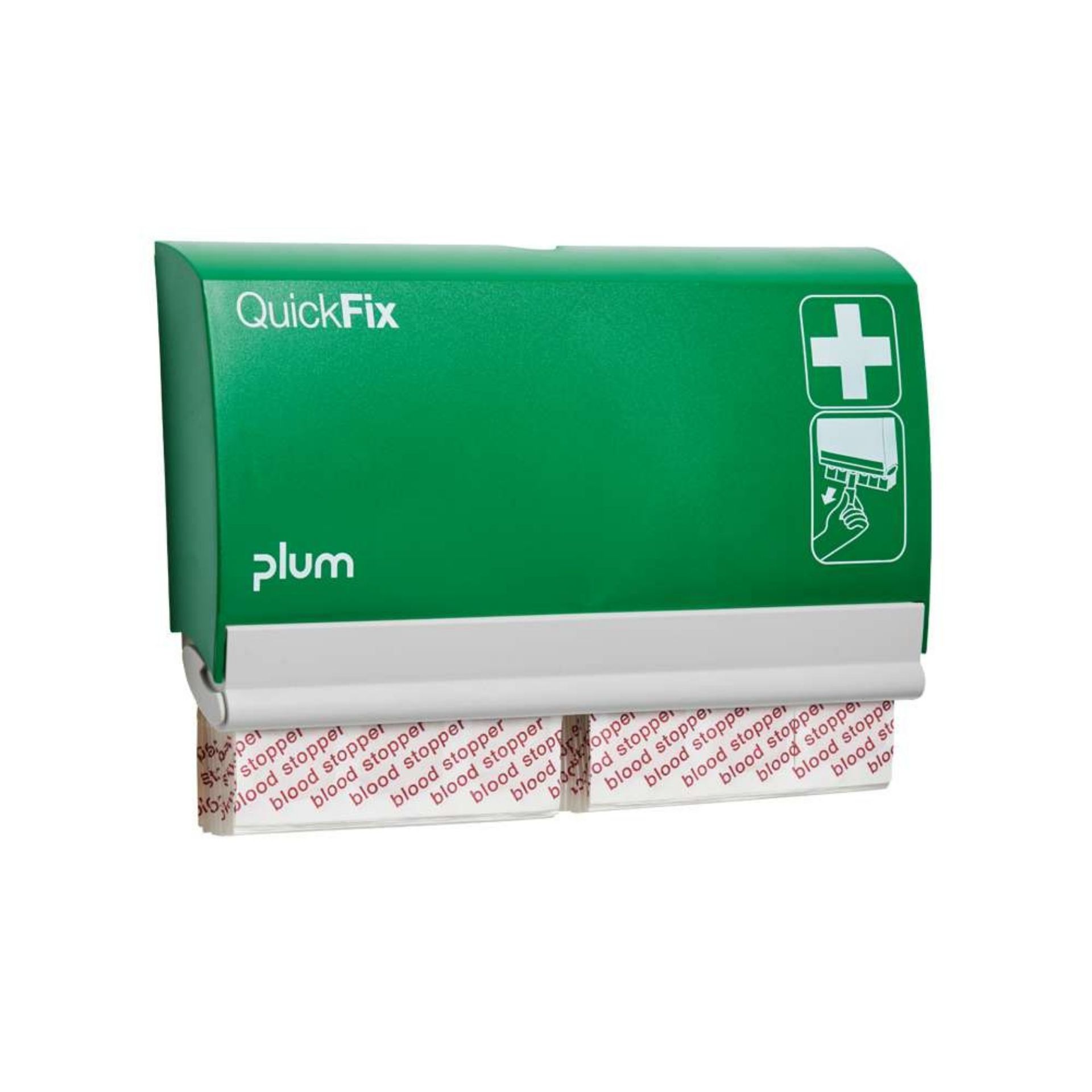 Dozownik na plastry PLUM QuickFix – 2 × 45 plastrów Blood Stopper