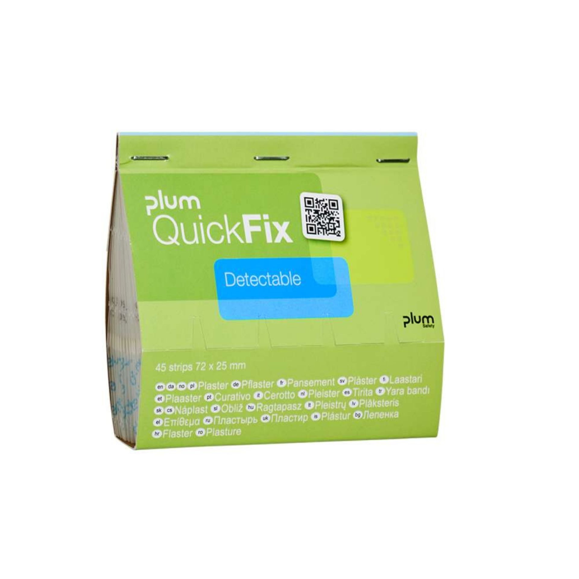 Plastry PLUM QuickFix Detectable – wkład do dozownika, 45 szt.