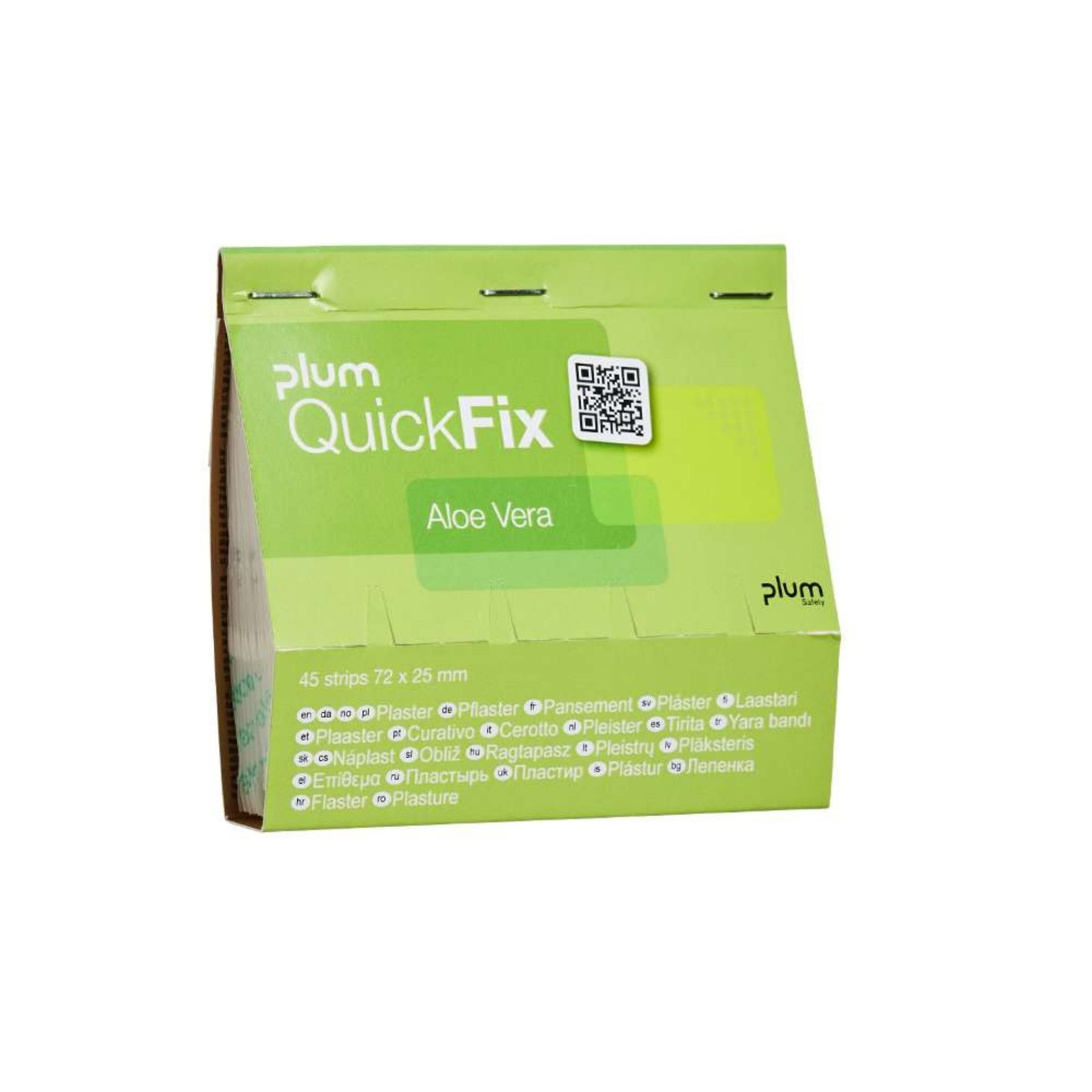 Plastry PLUM QuickFix Aloe Vera – wkład do dozownika, 45 szt.