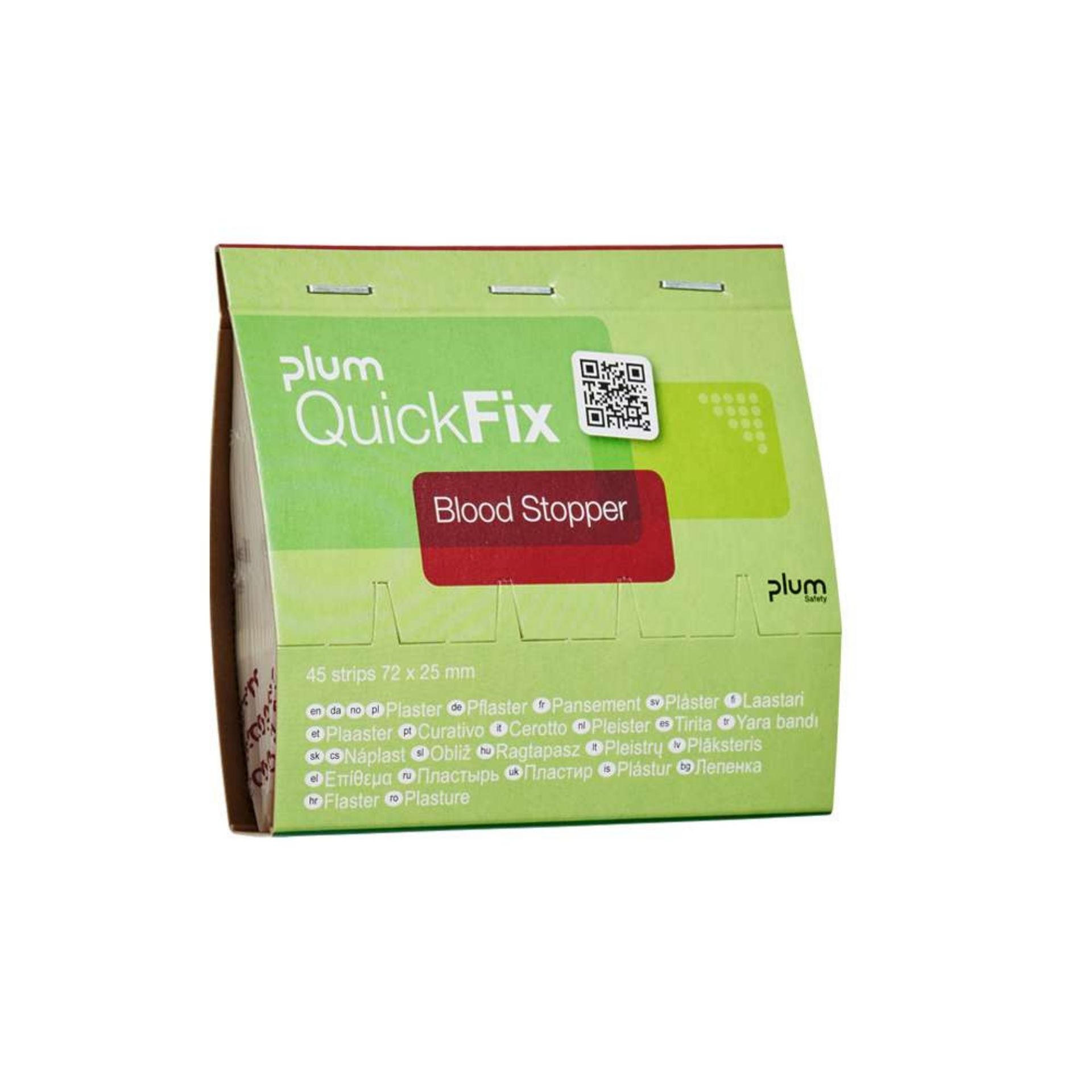 Plastry PLUM QuickFix Blood Stopper – wkład do dozownika, 45 szt.