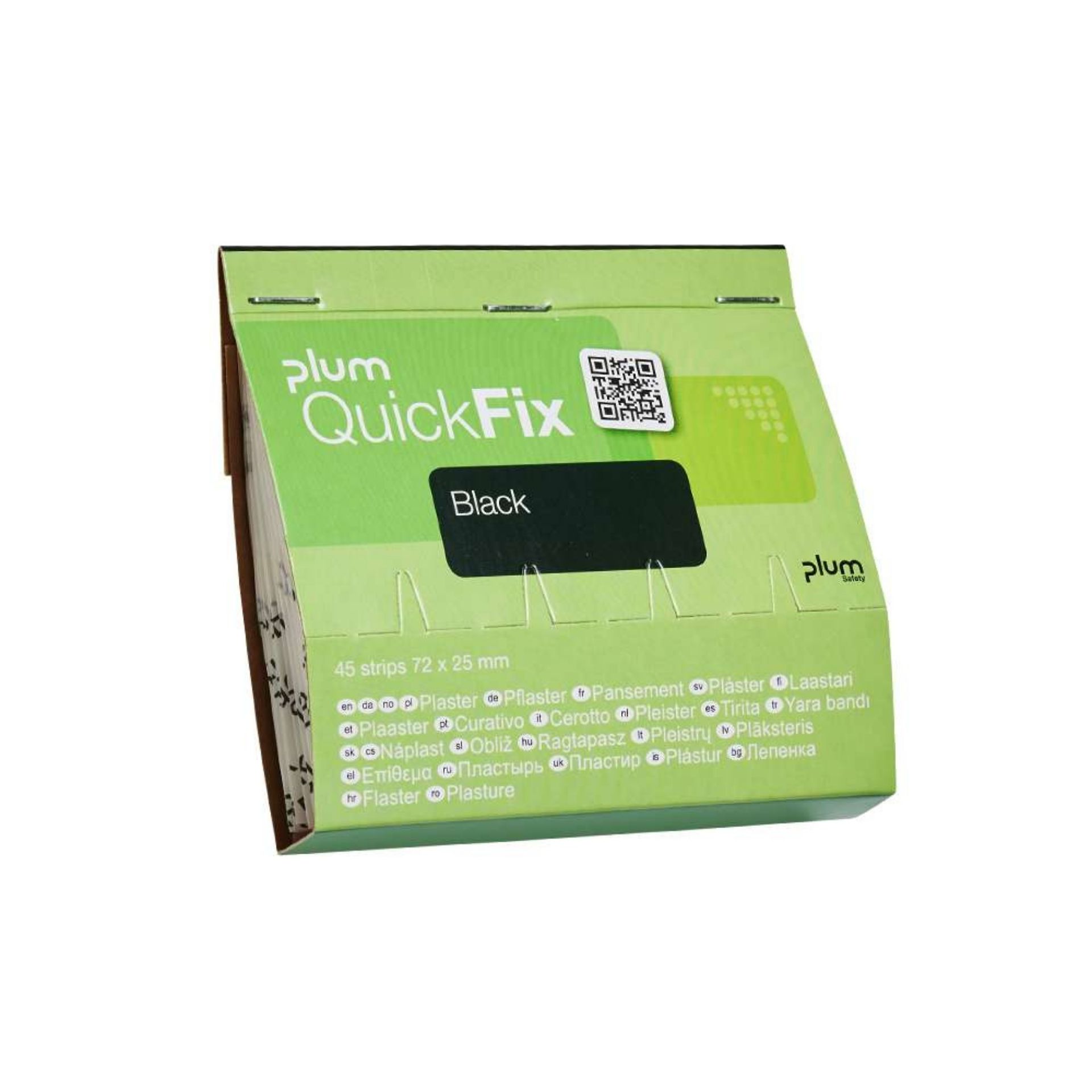 Plastry PLUM QuickFix Black – wkład do dozownika, 45 szt.