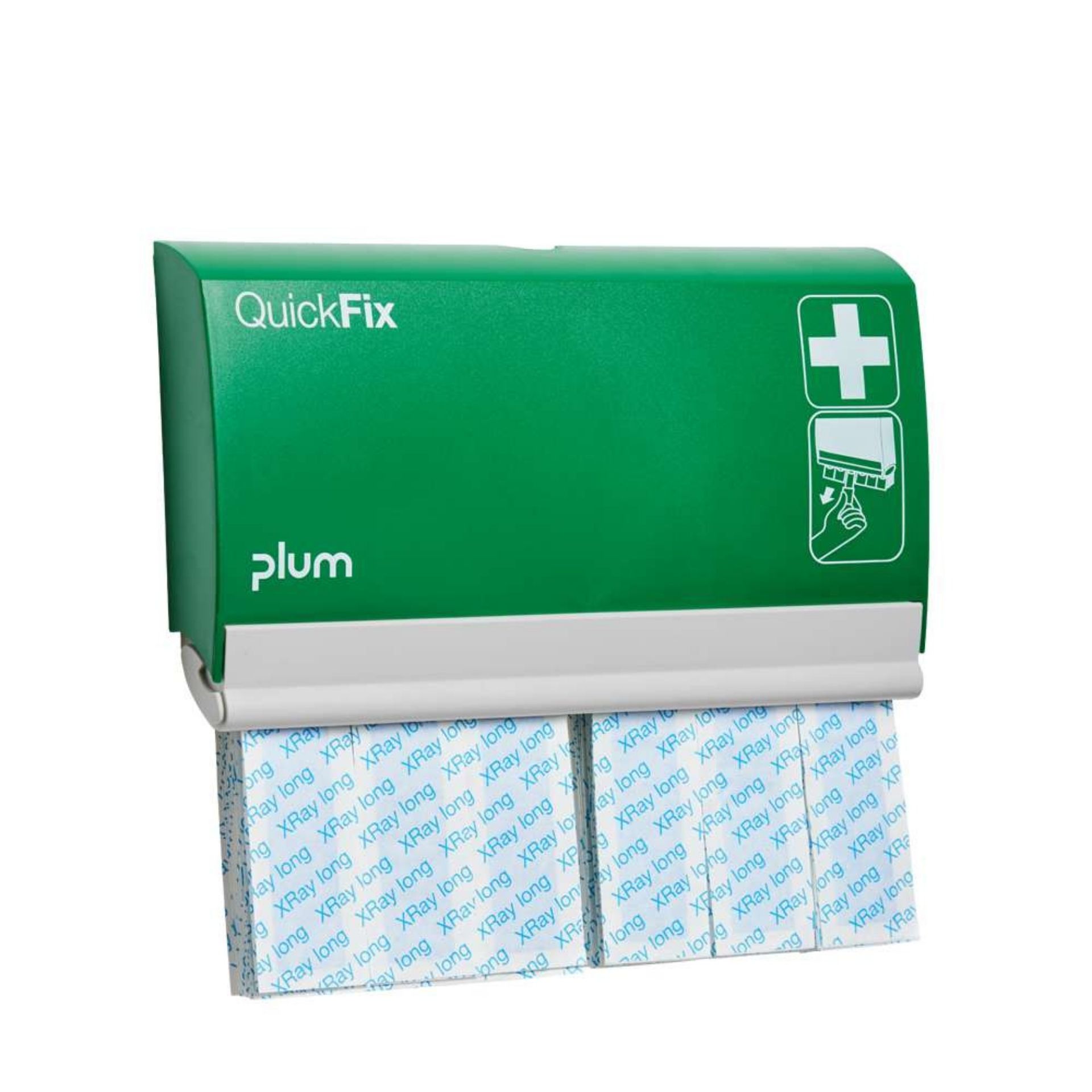 Dozownik na plastry PLUM QuickFix – 2 × 30 plastrów X‑Ray Long